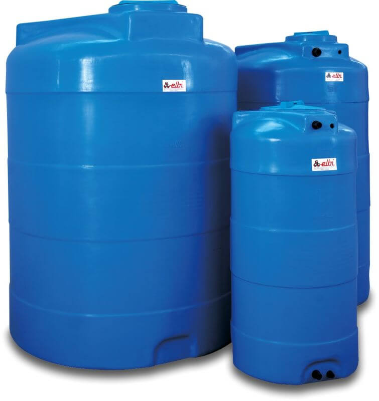 500 liter dricksvattentank rund vertikal cylindrisk form